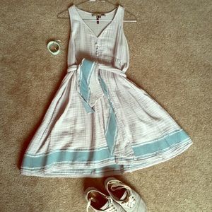 ModCloth summer tie-waist dress, size S